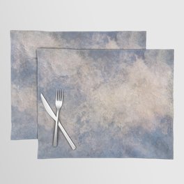 Blue cracked marbled wall Placemat