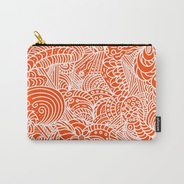 Doodling in white Carry-All Pouch