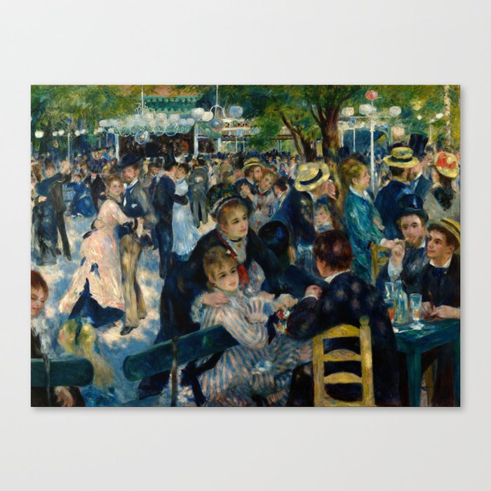 Pierre-Auguste Renoir - Dance at Le Moulin de la Galette Canvas Print