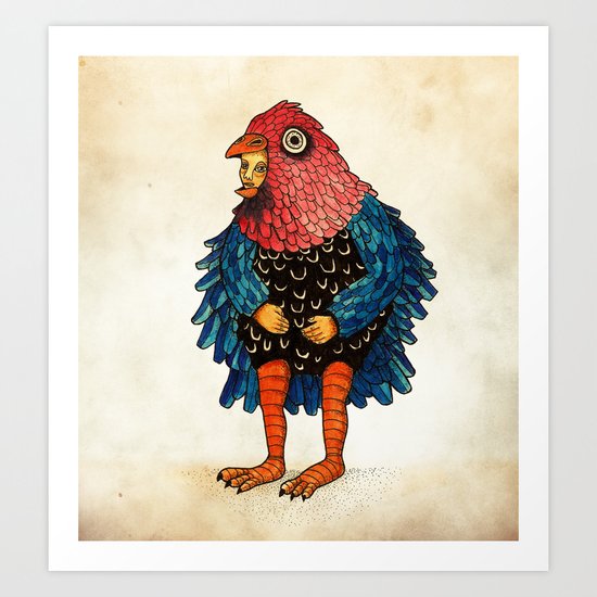 El pájaro Art Print