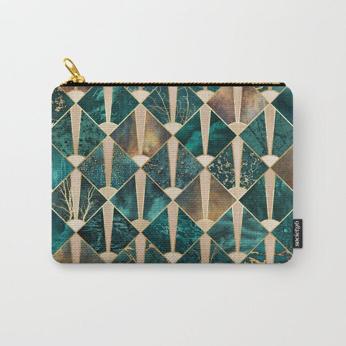Art Deco Tiles - Ocean Carry-All Pouch
