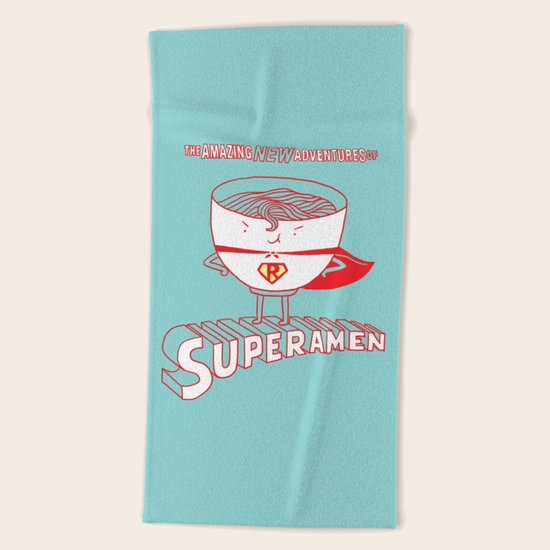 Superamen Beach Towel