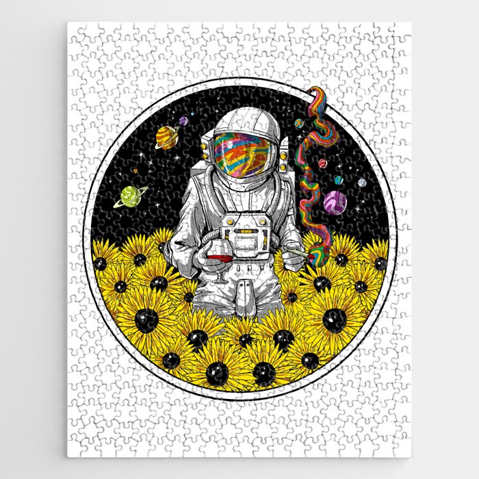 Psychonaut Space Psychedelic Astronaut Jigsaw Puzzle