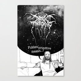 Fenriz Darkthrone "make it primitive maaaan" Canvas Print