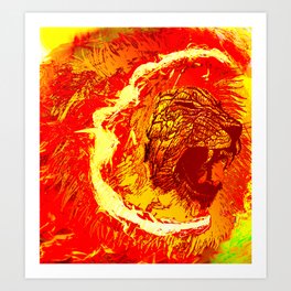Lion Art Art Print