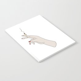 Hand Girl Smoking Joint Notebook