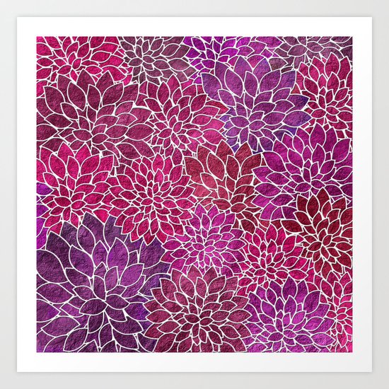 Floral Abstract 18 Art Print