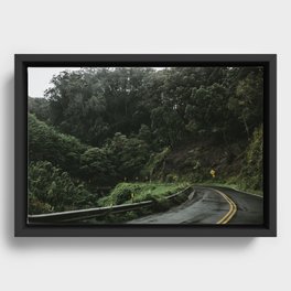 Road to Hana Framed Canvas