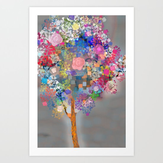 Floral abstract(56) Art Print