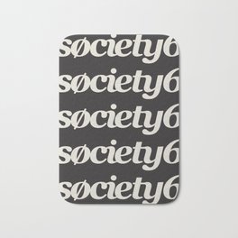 Society6 Logo Repeat Bath Mat