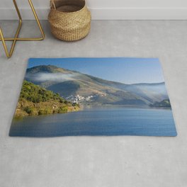 early morning on the Douro river, Portugal Rug