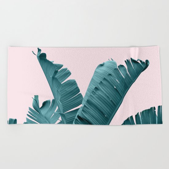 Banana Leaves Beach Towel