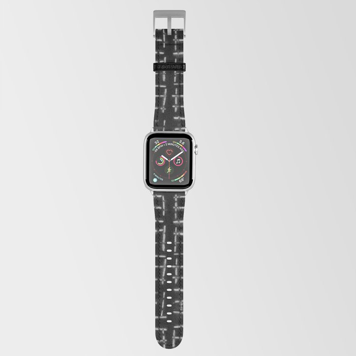 White windows over black background Apple Watch Band