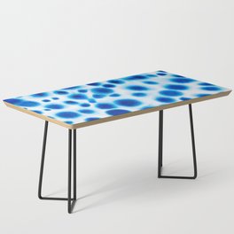 Fuzzy Blue Dots Coffee Table