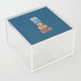 "You Can Do Hard Things" in Blue Acrylic Box