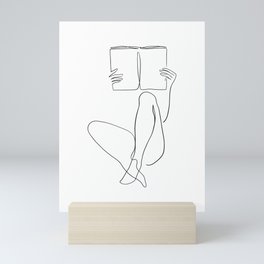 Reading Naked n.2 Mini Art Print