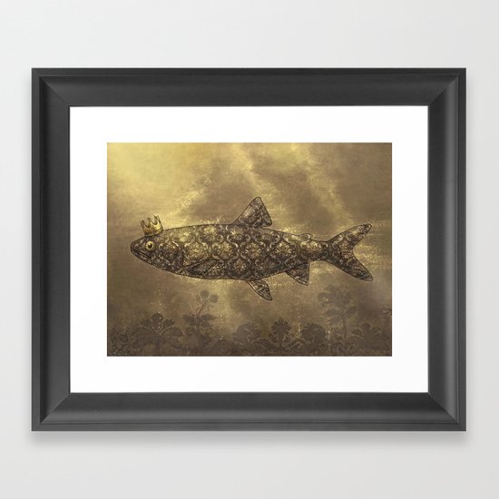 King of the Pond Framed Art Print