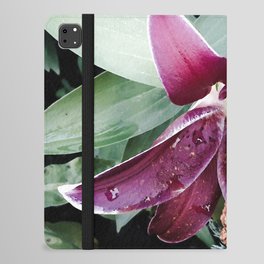 Purple Lilly garden blossom iPad Folio Case