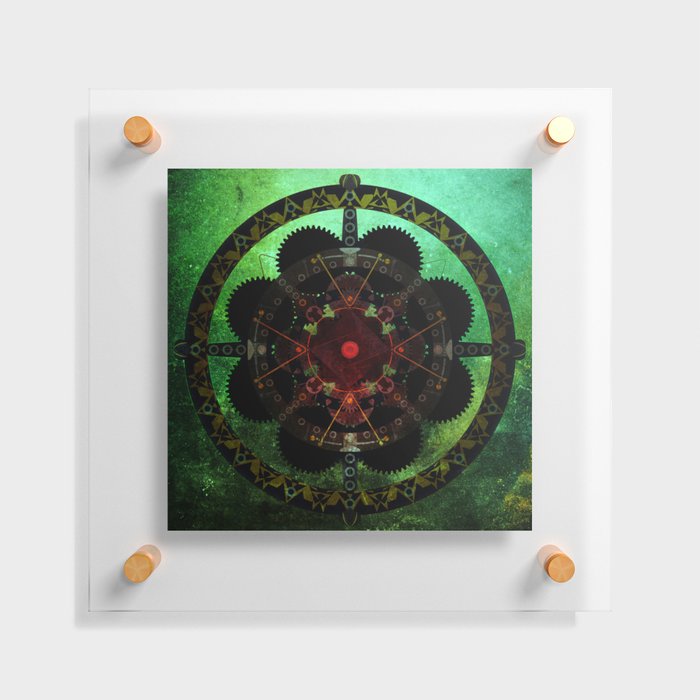 Space Time Clock Floating Acrylic Print