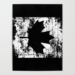 Canada Black Flag Poster