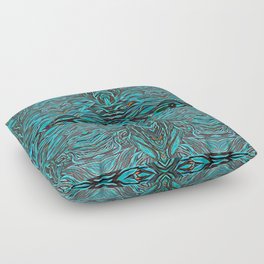 Magic Blue Pattern Floor Pillow
