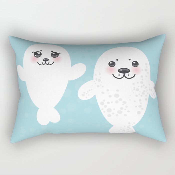 White fur rectangular best sale pillow