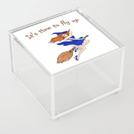 Witch. Halloween. Magic. Beautiful witch. Acrylic Box