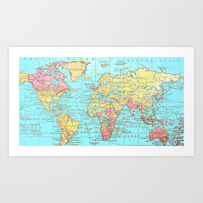 Map of the World Art Print