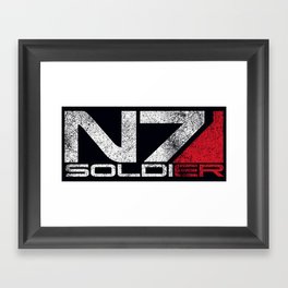 N7 Solider Framed Art Print
