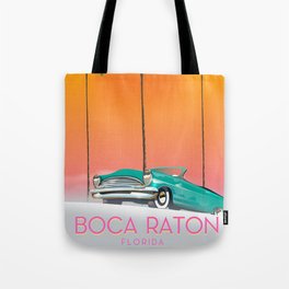 Boca Raton Florida travel poster Tote Bag