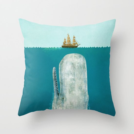 The Whale Throw Pillow
