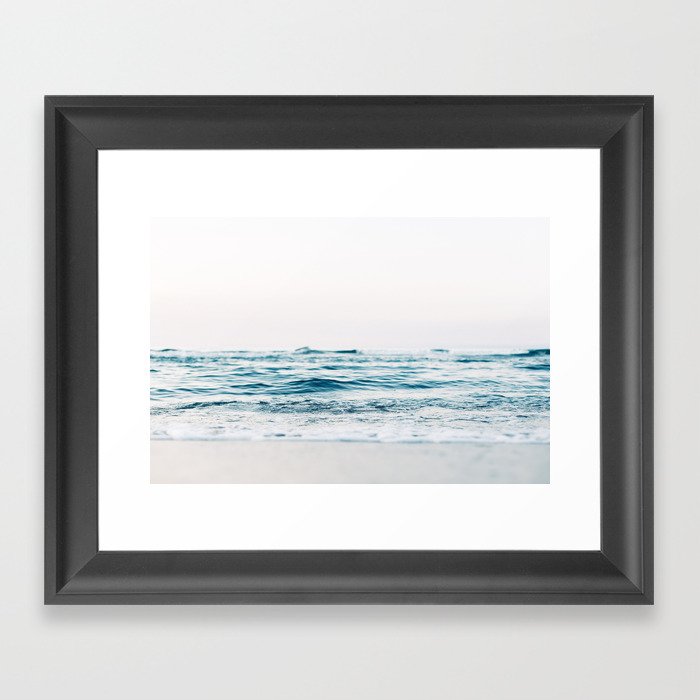 Blue Ocean Waves  Framed Art Print