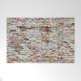 Endless seamless pattern of old brick wall  Welcome Mat