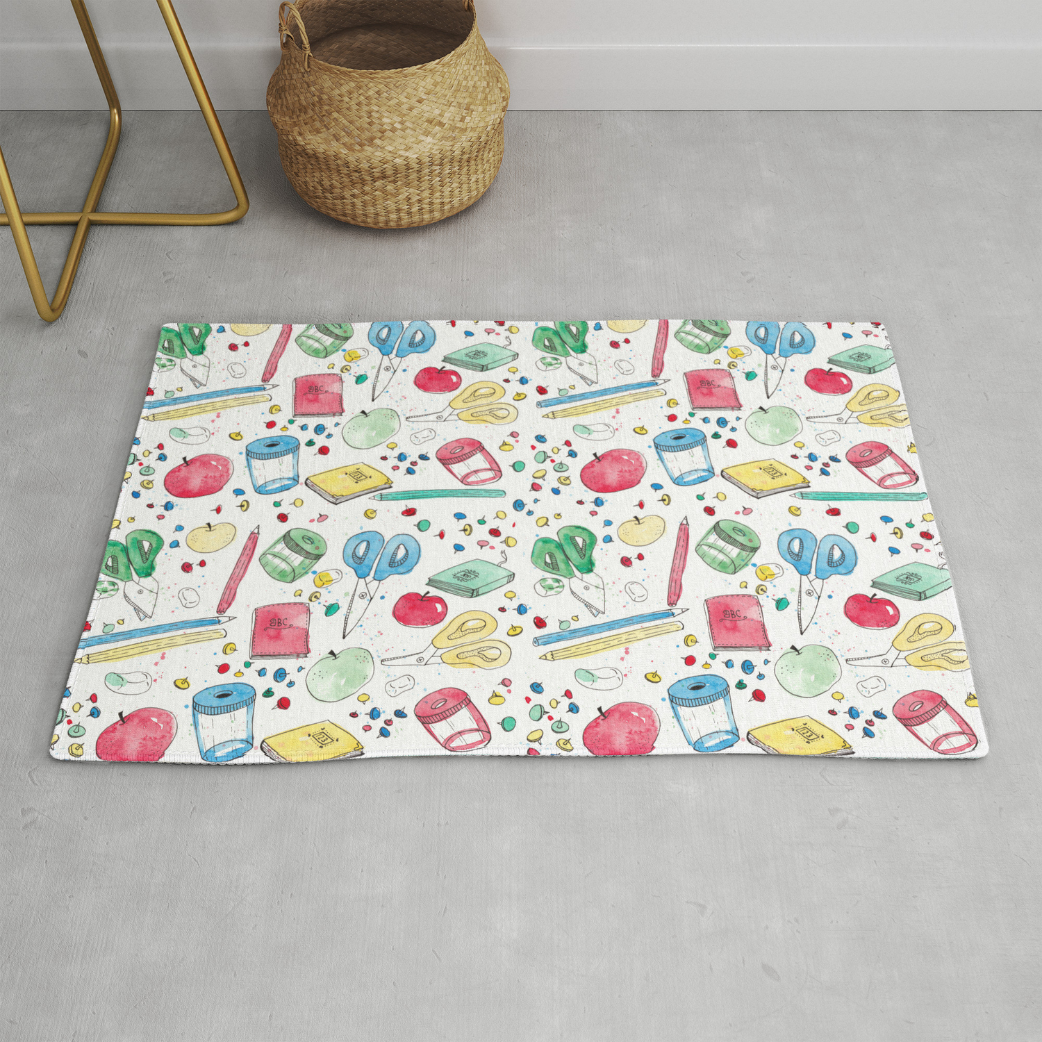Back To School Rug By Graddnos Society6 Back To School Rug By Graddnos