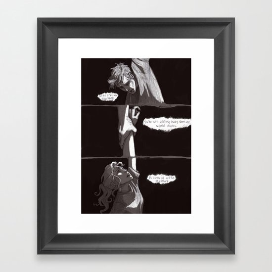A one-way trip Framed Art Print