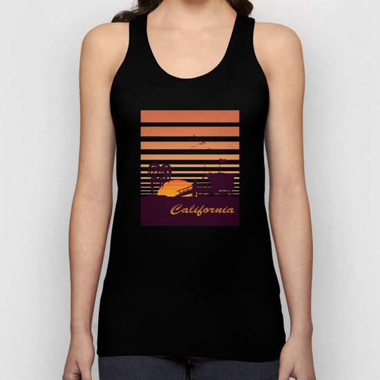 California surfing Unisex Tank Top