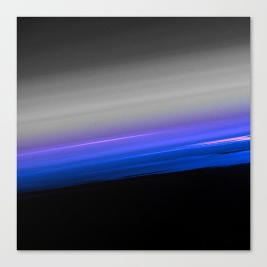 Blue Purple Grey Black Ombre Canvas Print
