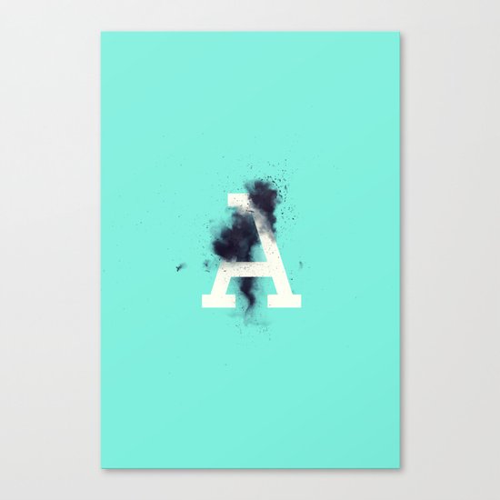 A is for Entropy Canvas Print