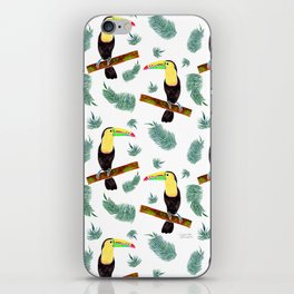 Jungle Toucan Watercolor iPhone Skin