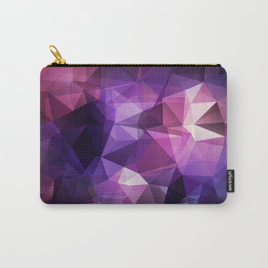 Abstract background of triangles polygon design bright colors Carry-All Pouch