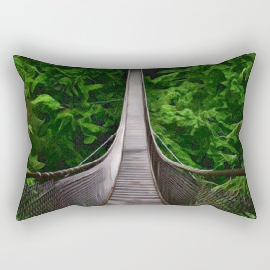 A Bridge to Adventure Rectangular Pillow