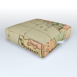 Map of Palestine Divided by the 12 tribes from 1889 Outdoor Floor Cushion