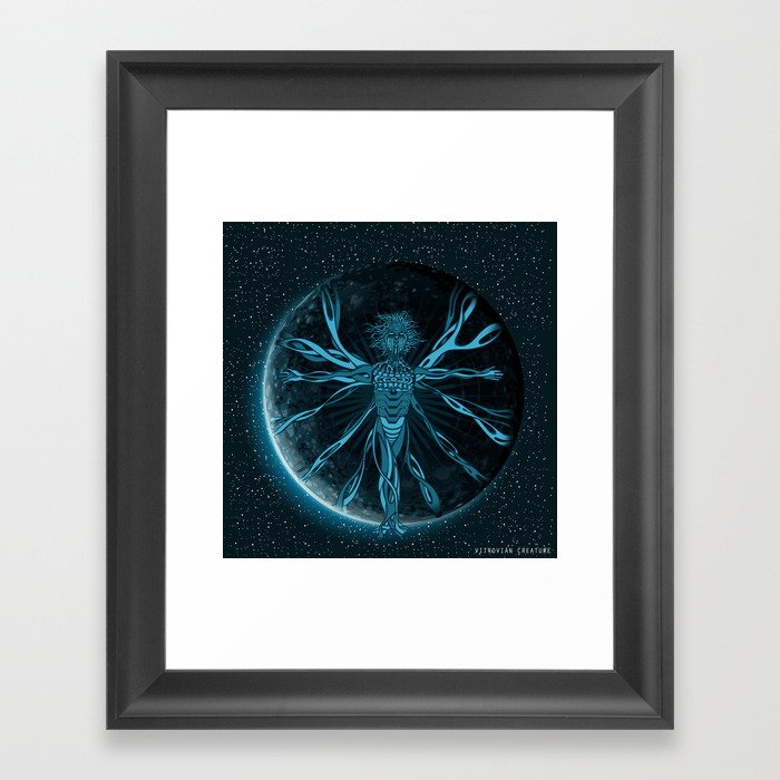 Vitruvian Creature Framed Art Print
