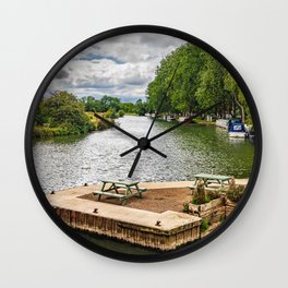 The Upper Thames at Lechlade Wall Clock