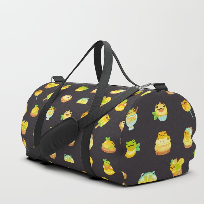 Sweet Lemon frog - dark Duffle Bag