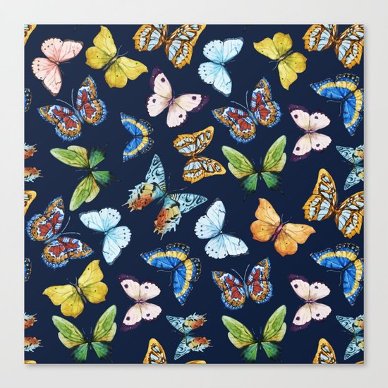 Butterfly Pattern 03 Canvas Print