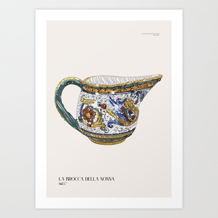 la brocca della nonna Art Print