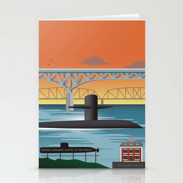Groton, CT - Submarine Homeport Stationery Cards