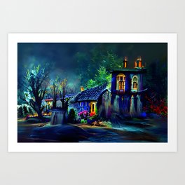 The lost cottage somewhere in North Lost Land Art Print
