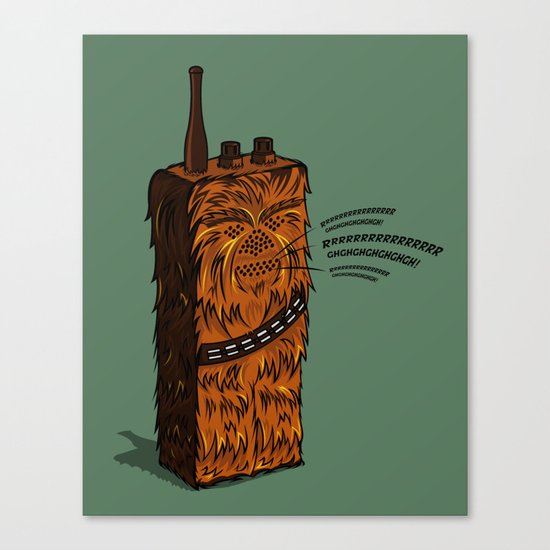 Wookiee talkie Canvas Print